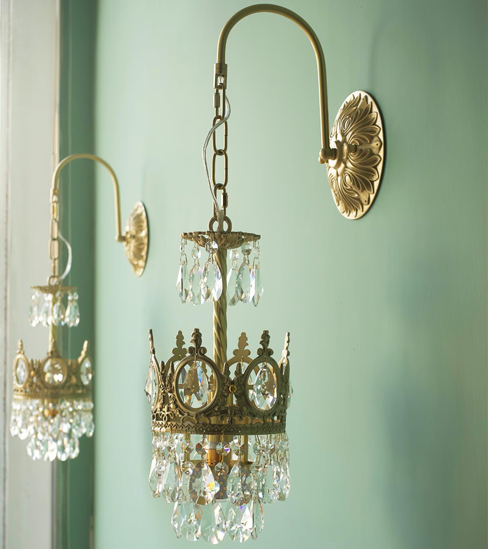 WOW Crystal Crown Wall Light