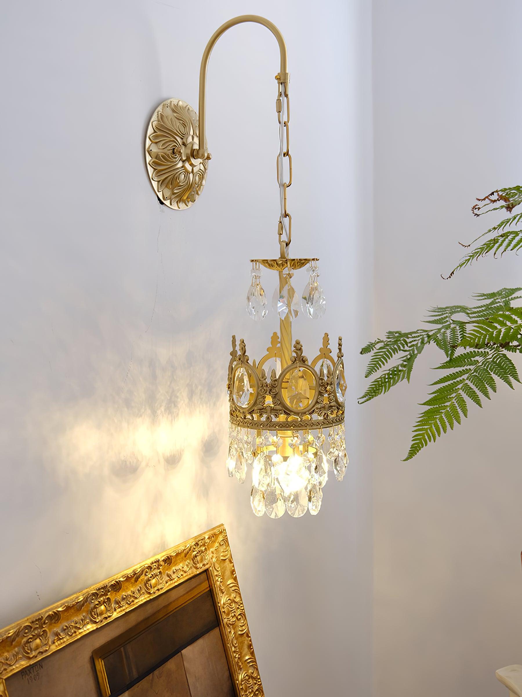 WOW Crystal Crown Wall Light