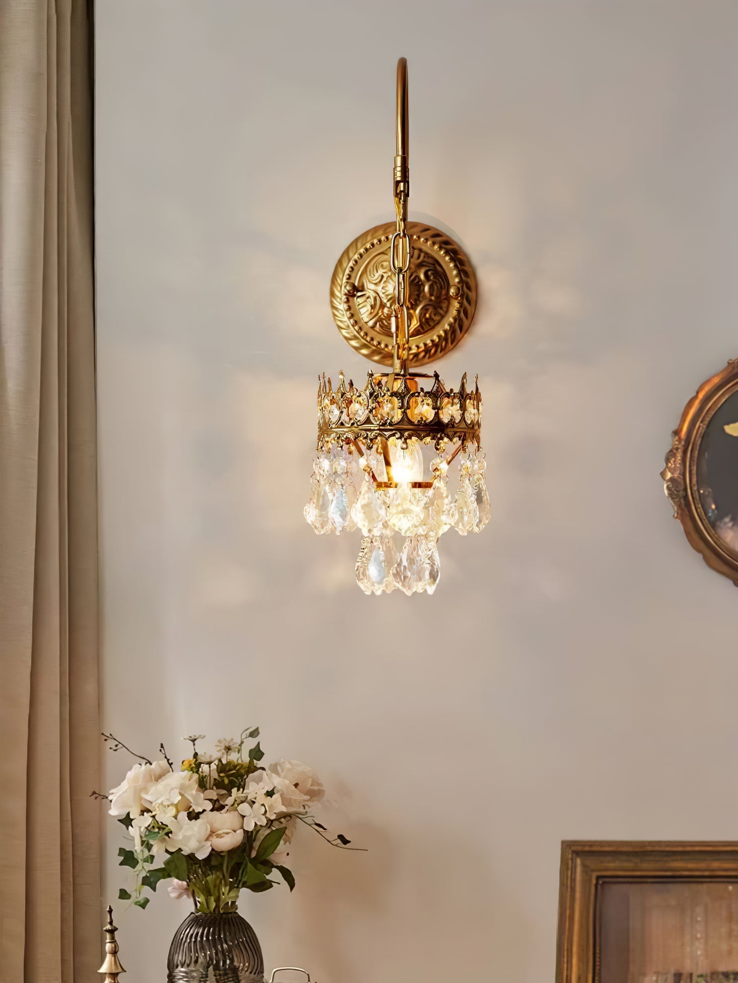 WOW Crystal Crown Sconce