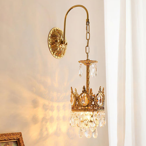WOW Crystal Crown Wall Light