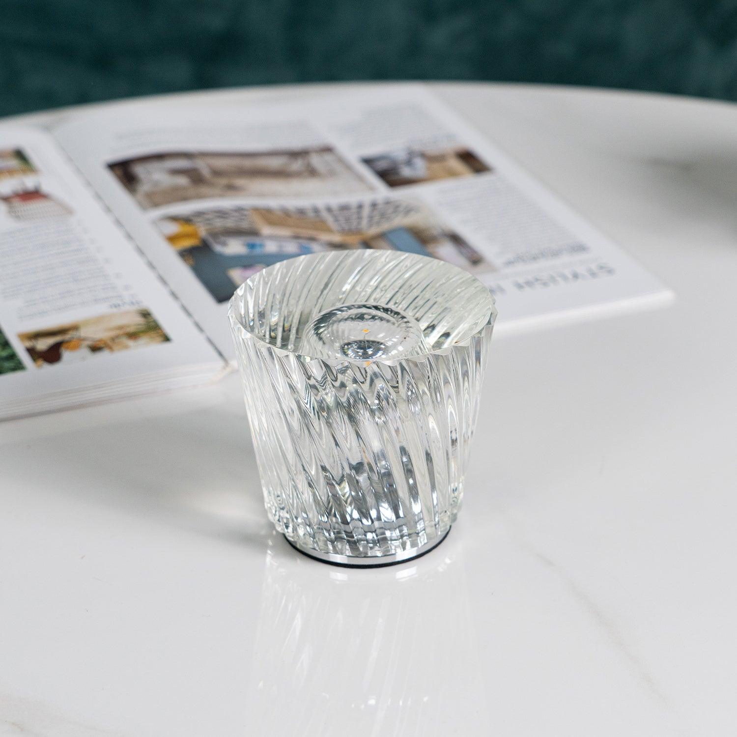 Crystal Diamond Table Lamp (built-in battery)