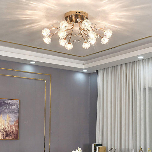WOW Crystal Flower Ceiling Light