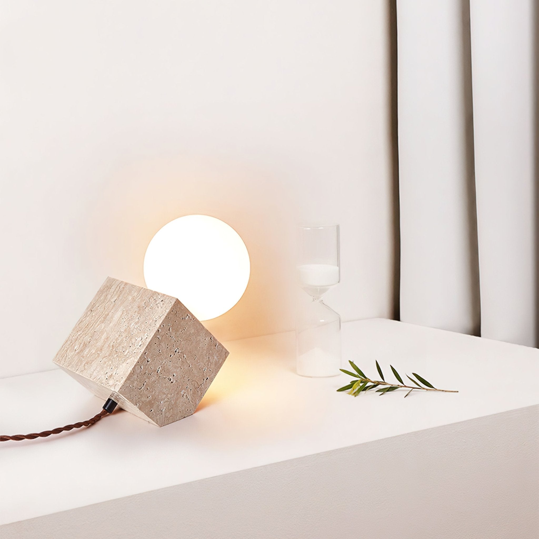 WOW Cube Stone Table Lamp