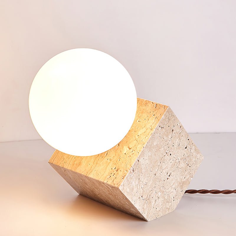 WOW Cube Stone Table Lamp