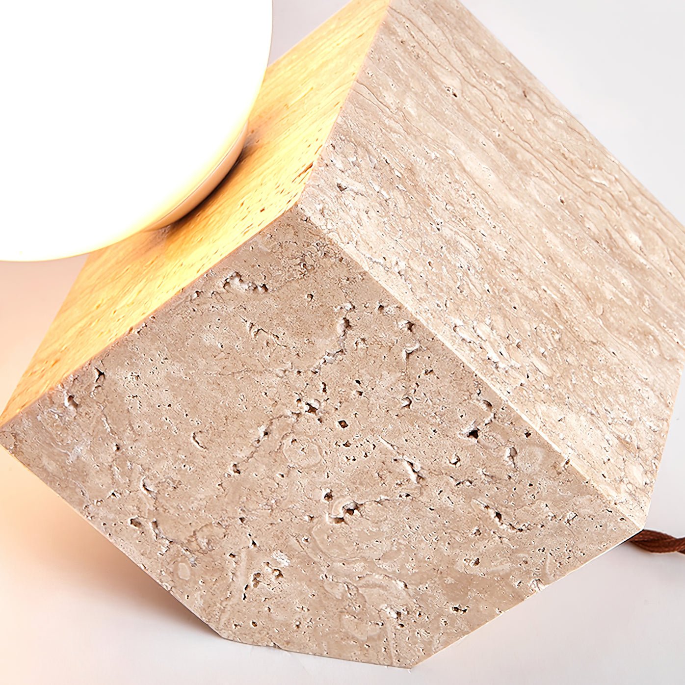 WOW Cube Stone Table Lamp