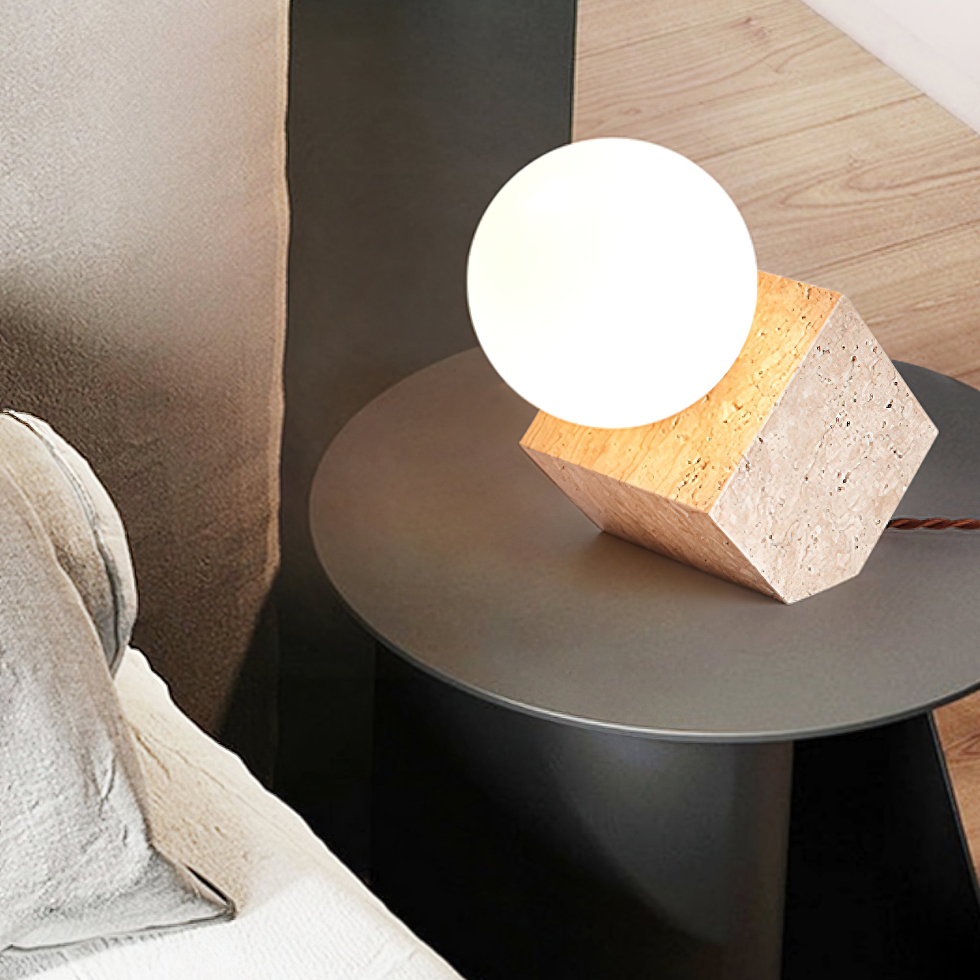 WOW Cube Stone Table Lamp
