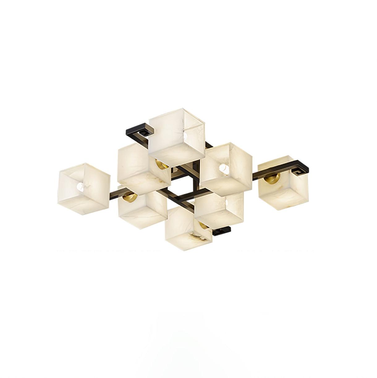 WOW Cubist Alabaster Cluster Ceiling Lamp