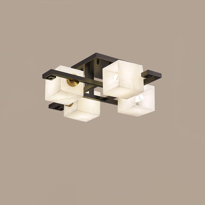 WOW Cubist Alabaster Cluster Ceiling Lamp