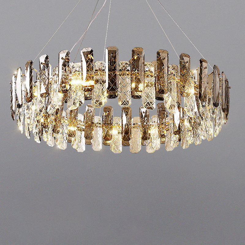 WOW Smoked Crystal Round Chandelier-wow2363