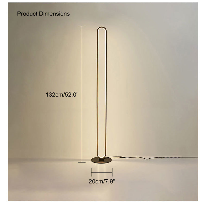 WOW  Oval Skinny Corner Floor Lamp-wow7009