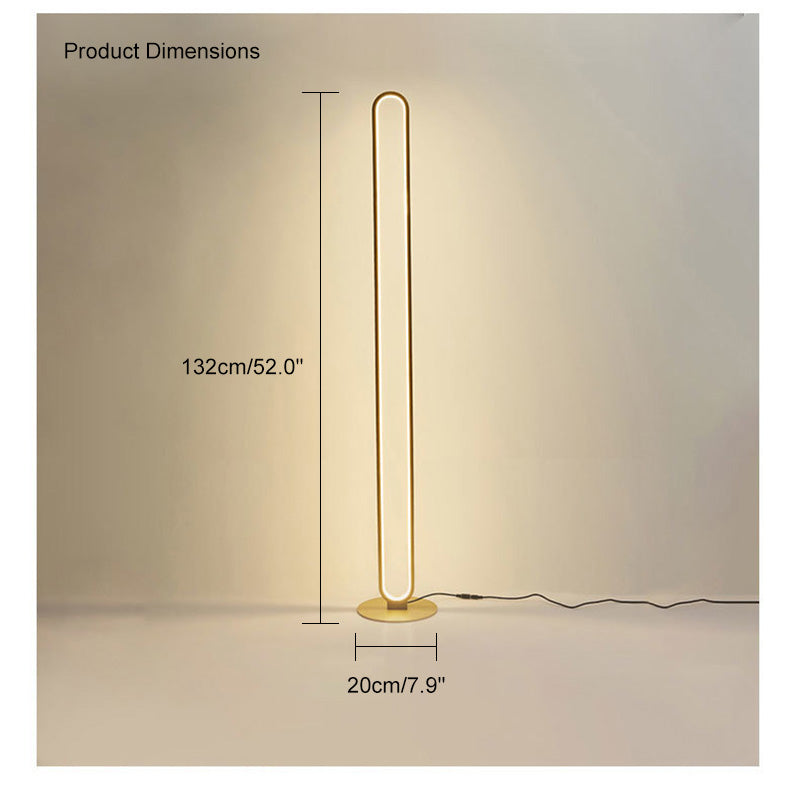 WOW  Oval Skinny Corner Floor Lamp-wow7009