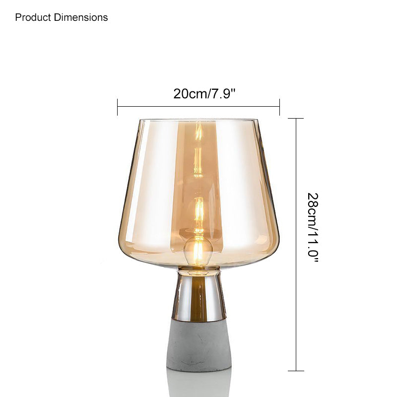 WOW Smoked Glass Table Lamp-wow8018