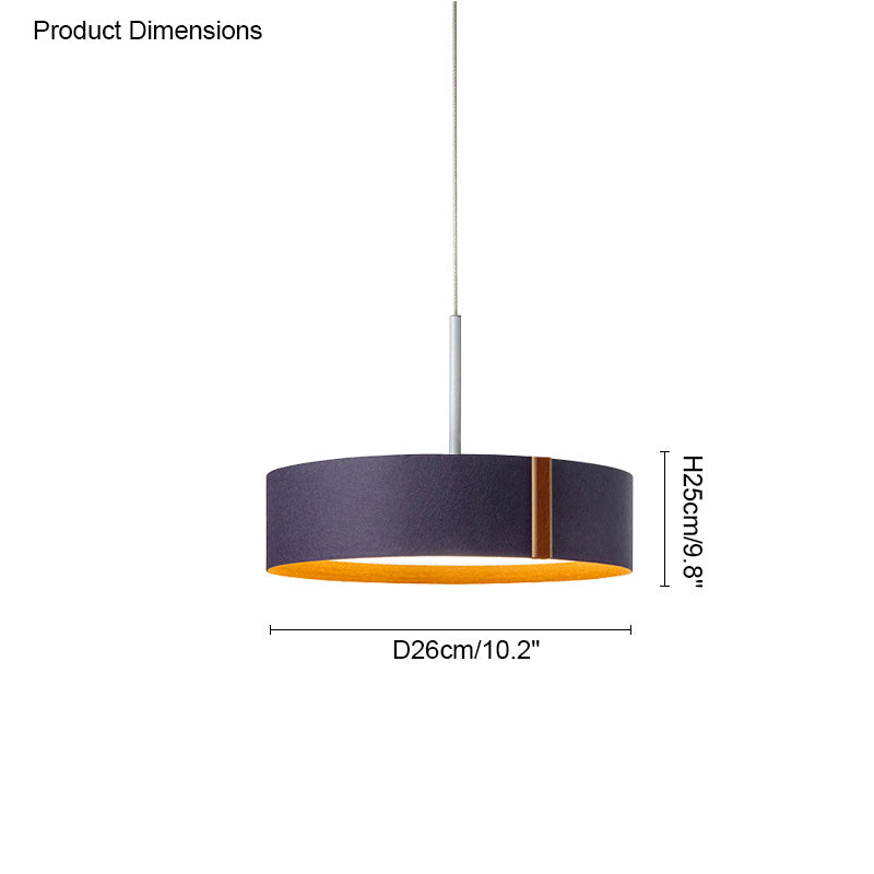 WOW Drum Felt Pendant Light-wow2149