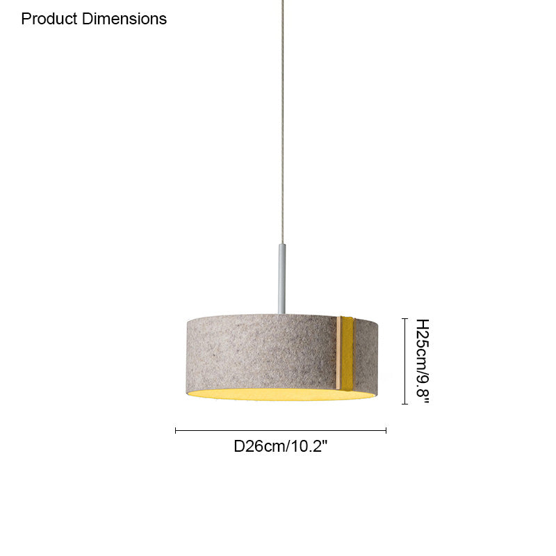 WOW Drum Felt Pendant Light-wow2149