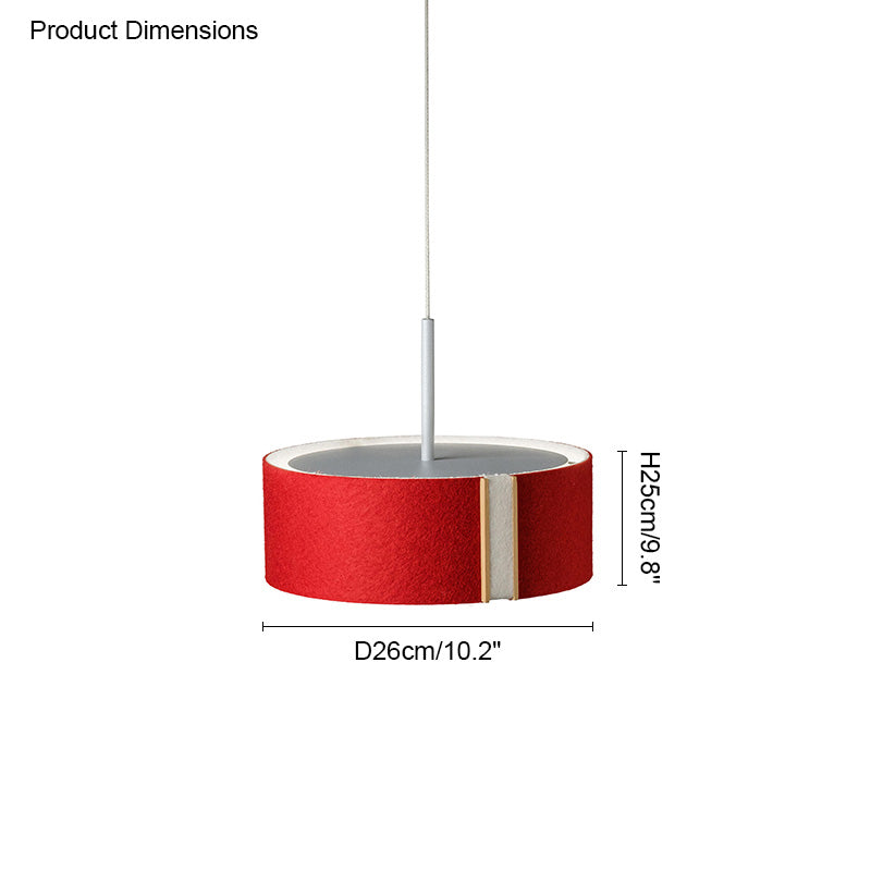 WOW Drum Felt Pendant Light-wow2149