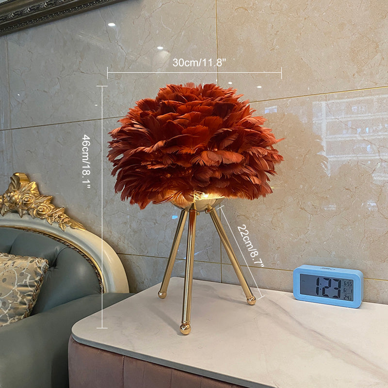 WOW Feather Tripod Table Lamp-wow8014