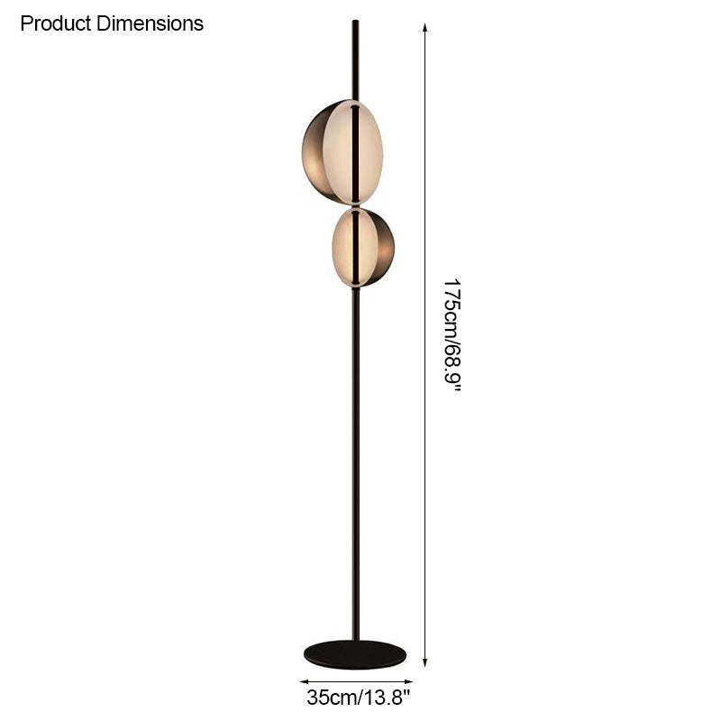 WOW 2-bulb Semi-Globe Floor Lamp-wow7026