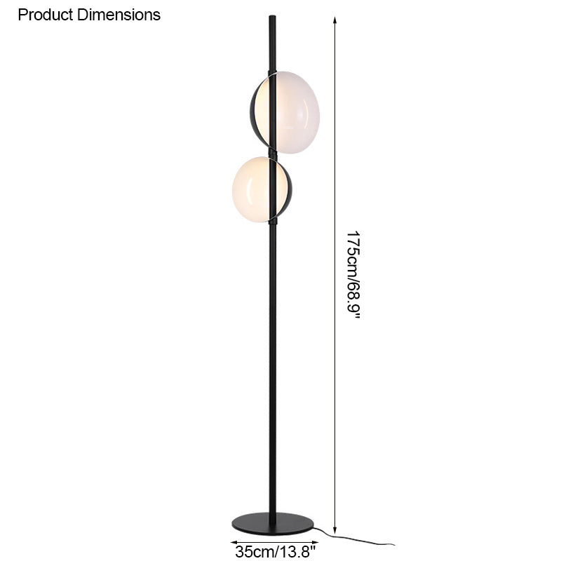 WOW 2-bulb Semi-Globe Floor Lamp-wow7026