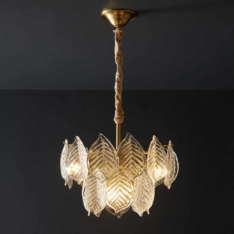 WOW Tiered Glass Leaf Chandelier-wow2209