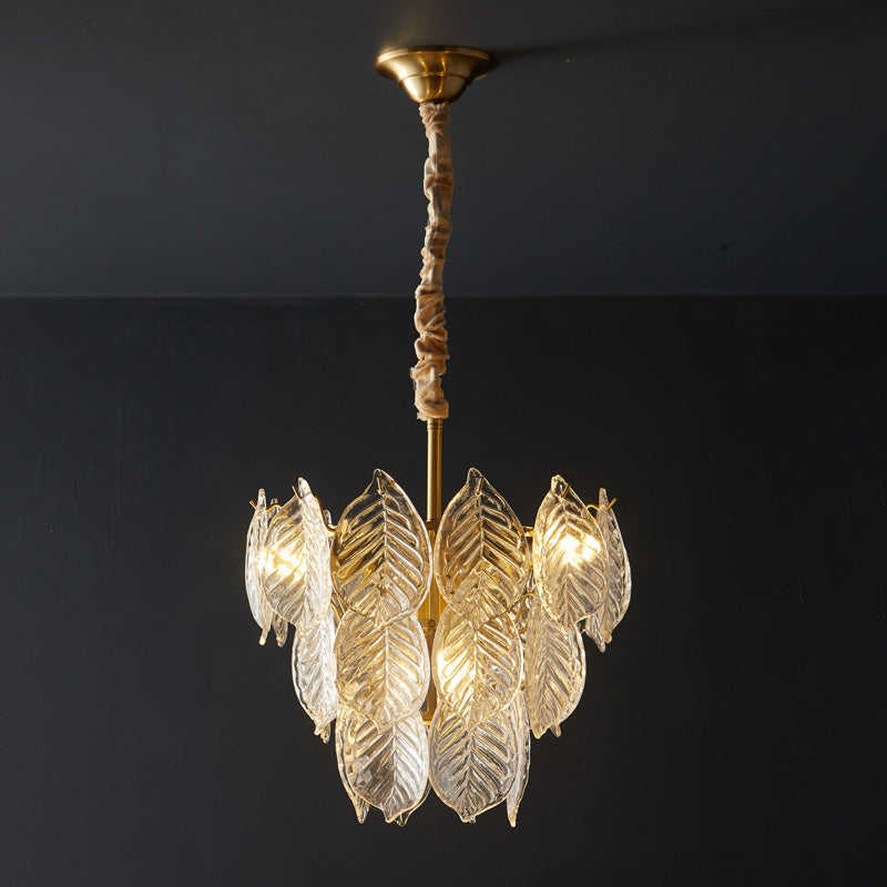 WOW Tiered Glass Leaf Chandelier-wow2209