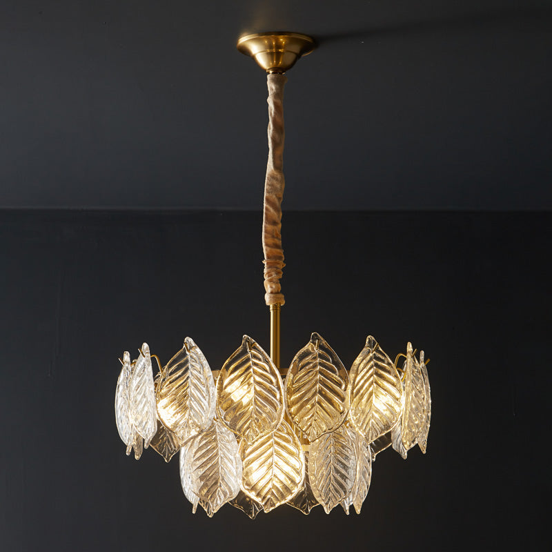 WOW Tiered Glass Leaf Chandelier-wow2209