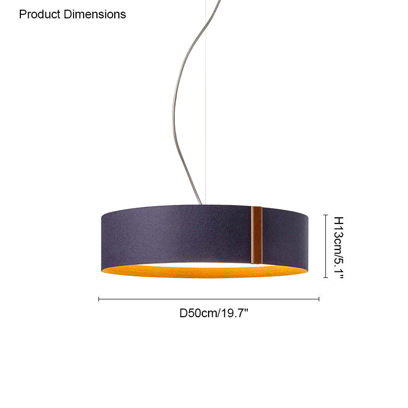 WOW Drum Felt Pendant Light-wow2149
