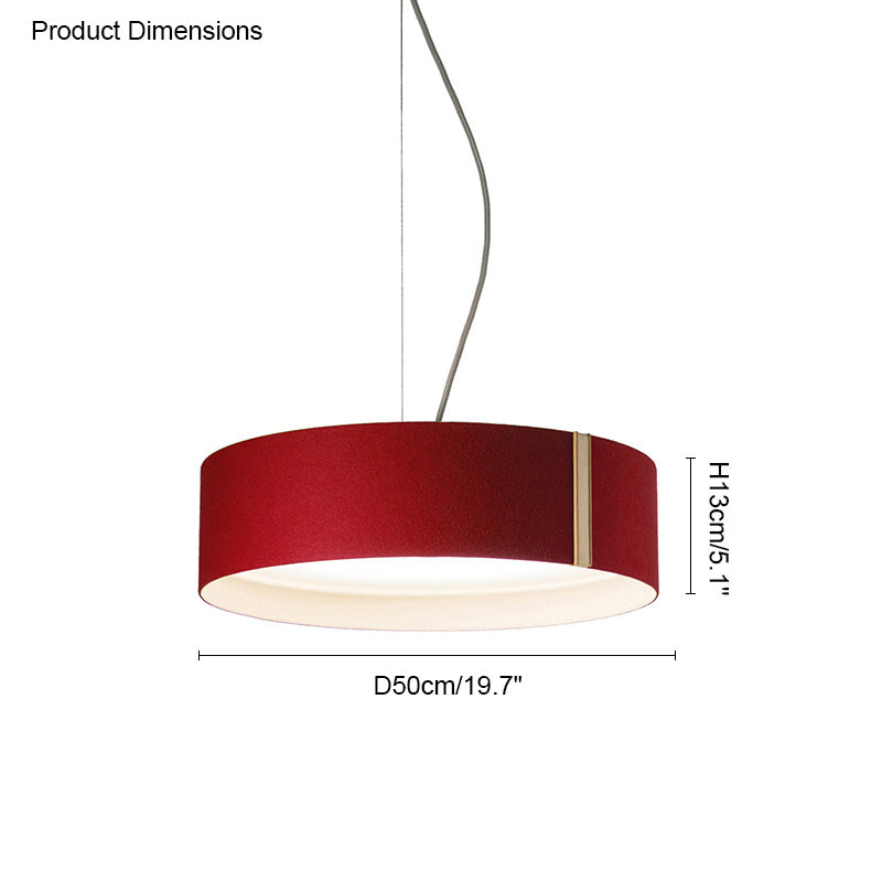 WOW Drum Felt Pendant Light-wow2149