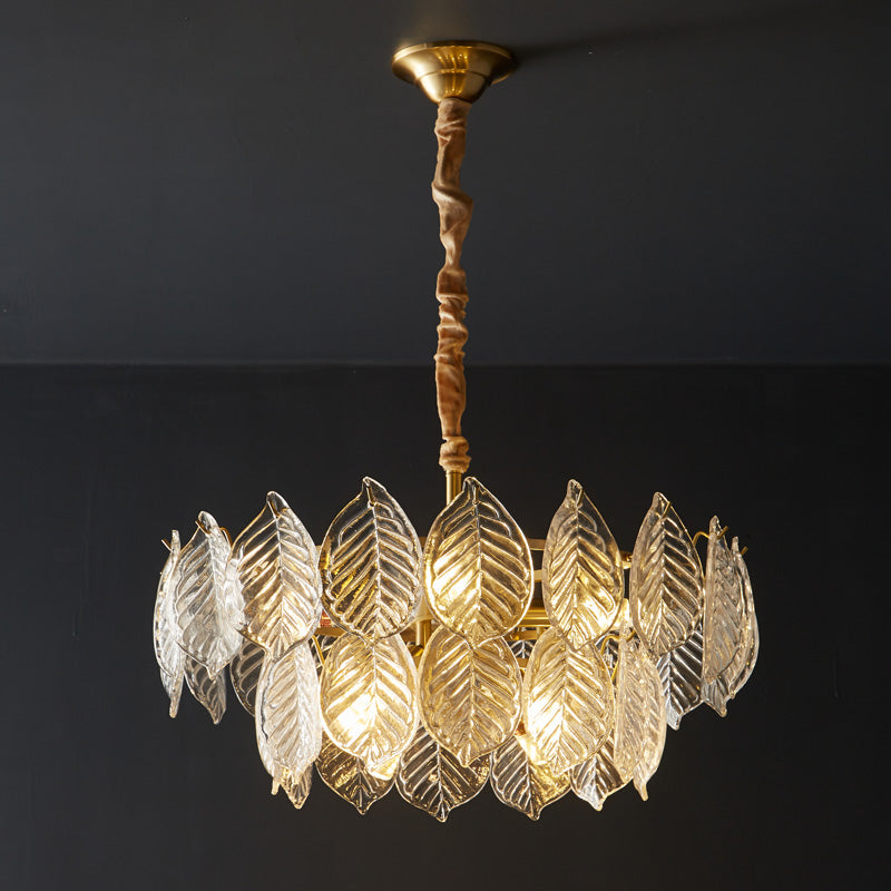 WOW Tiered Glass Leaf Chandelier-wow2209