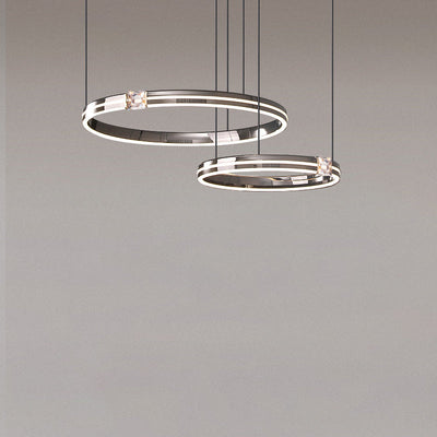 WOW Black Led Ring Chandelier-wow2365