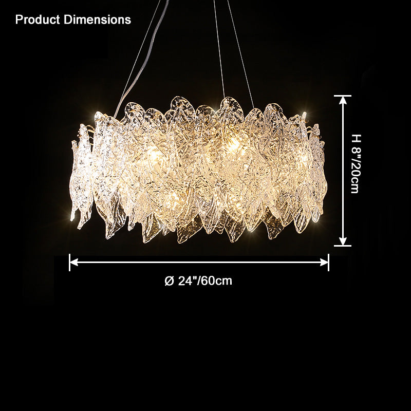 WOW Leaf Glass Chandelier-wow2374