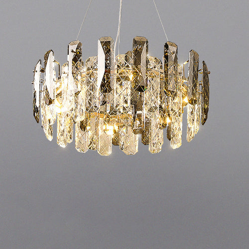 WOW Smoked Crystal Round Chandelier-wow2363