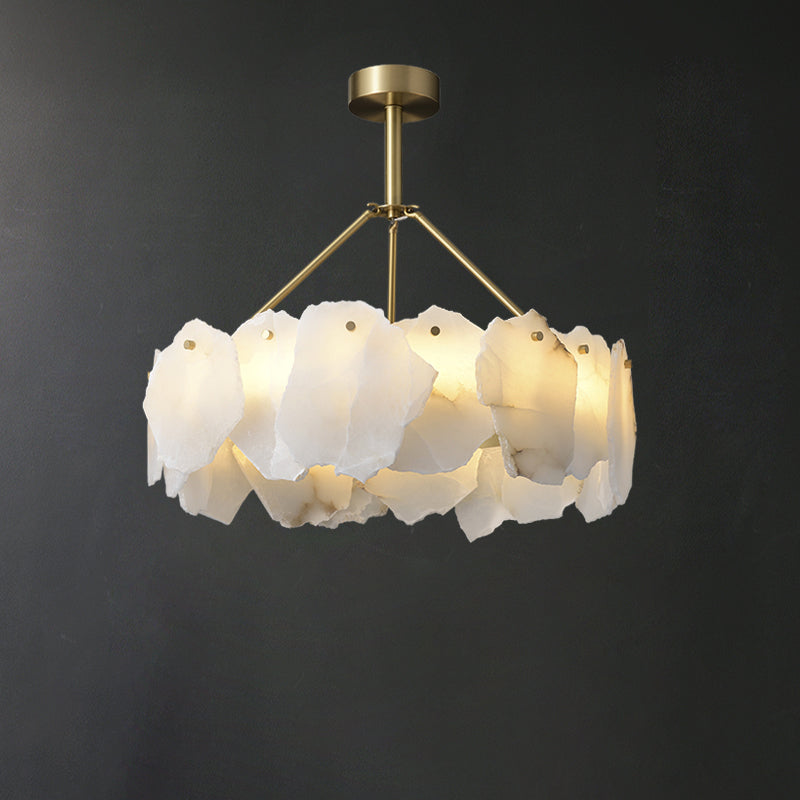 WOW Alabaster Round Chandelier-wow2392a
