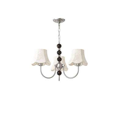WOW Fabric Shaded Swoop Arm Chandelier-wow2369