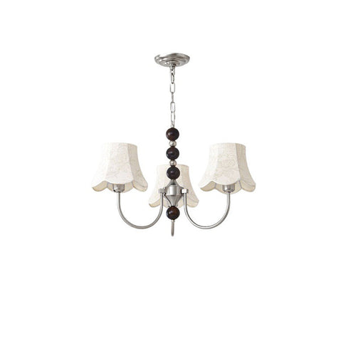WOW Fabric Shaded Swoop Arm Chandelier-wow2369