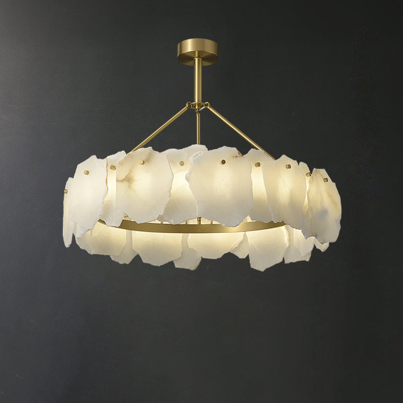 WOW Alabaster Round Chandelier-wow2392a