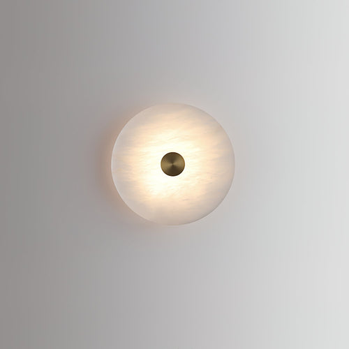 WOW Disc Shaped Alabaster Wall Light