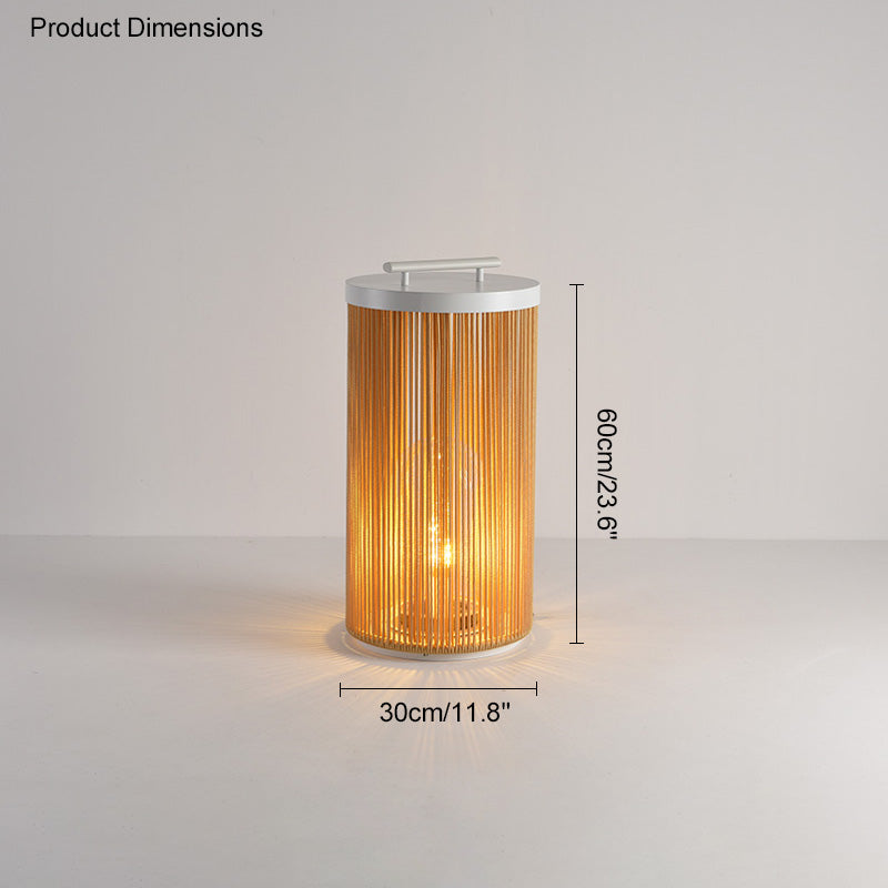 WOW Outdoor Solar Portable Wicker Lantern-wow9020