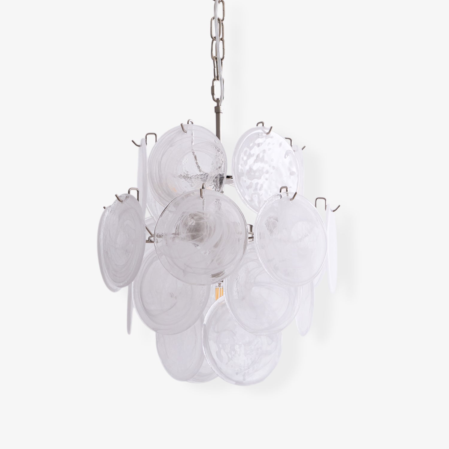 WOW Aqua White Glass Murano Gorgeous Chandelier-WOW5234