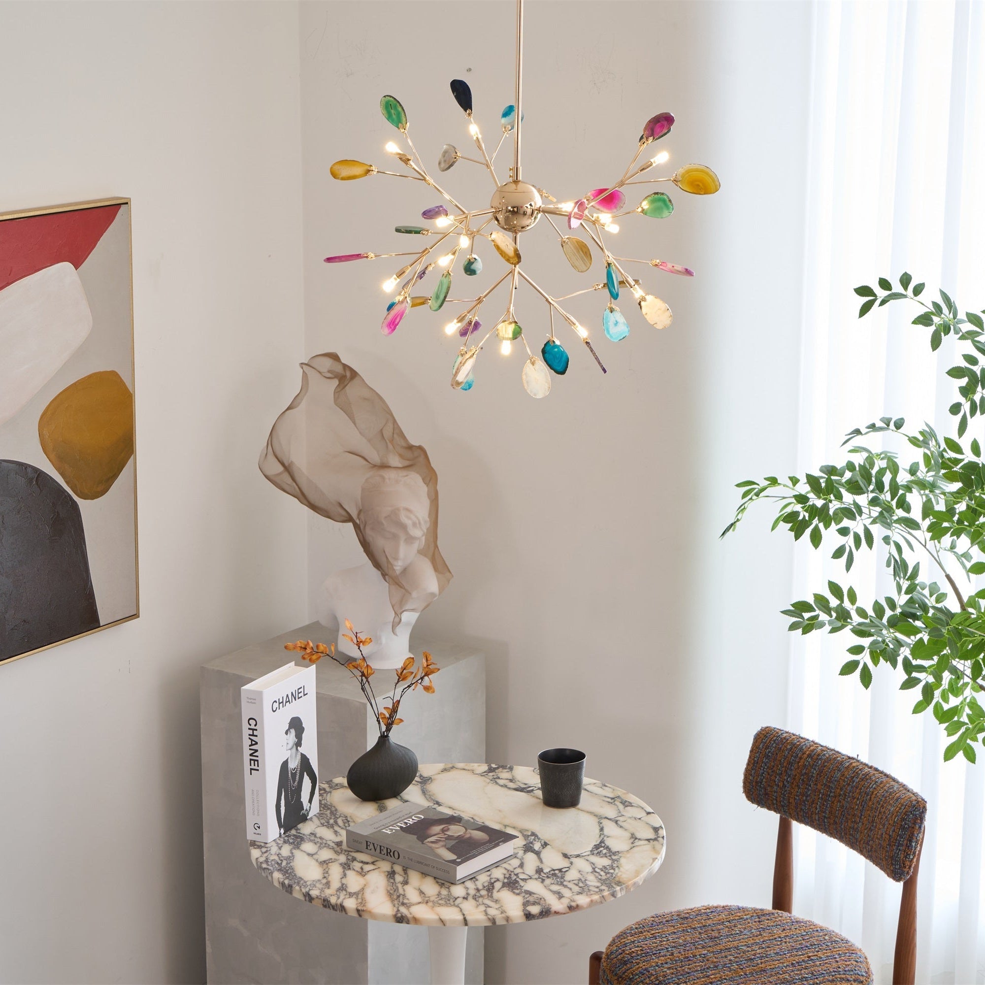 WOW Agate Flake Chandelier