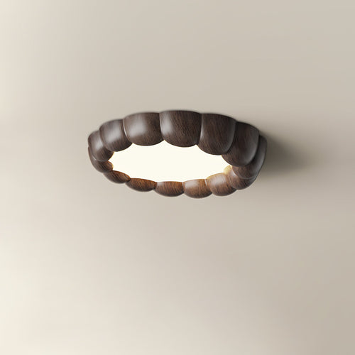 WOW Faux Wood Ripple Ceiling Lamp