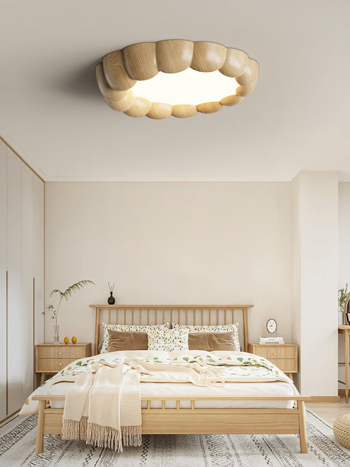 WOW Faux Wood Ripple Ceiling Lamp