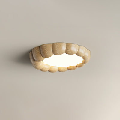 WOW Faux Wood Ripple Ceiling Lamp