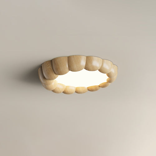 WOW Faux Wood Ripple Ceiling Lamp