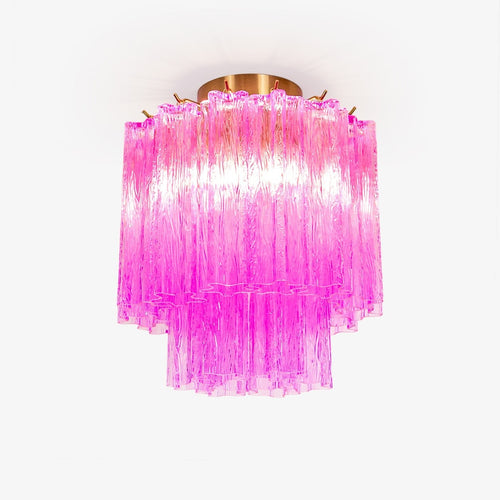 WOW Fiora Rose Red Glass Ceiling Lamp