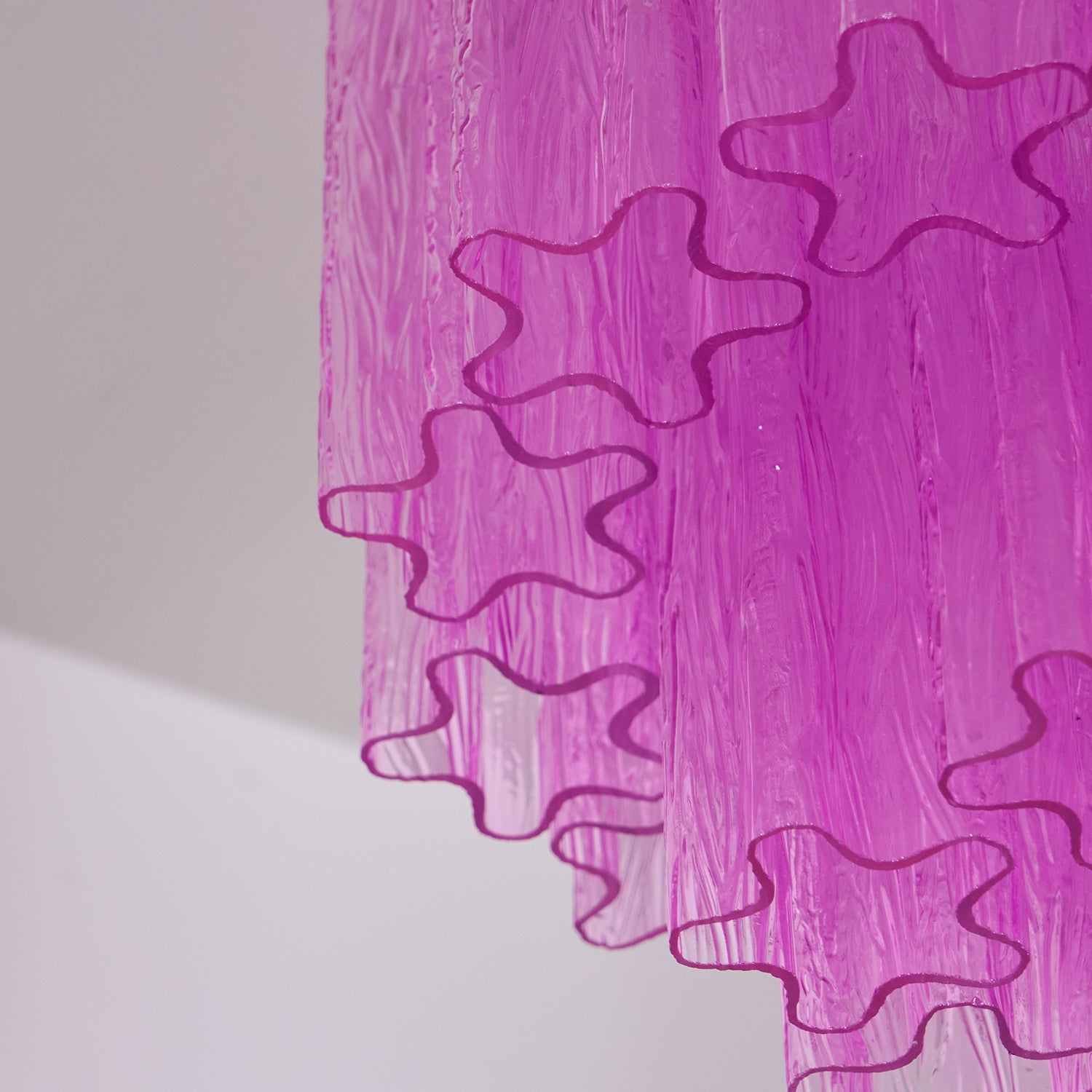 WOW Fiora Rose Red Glass Ceiling Lamp