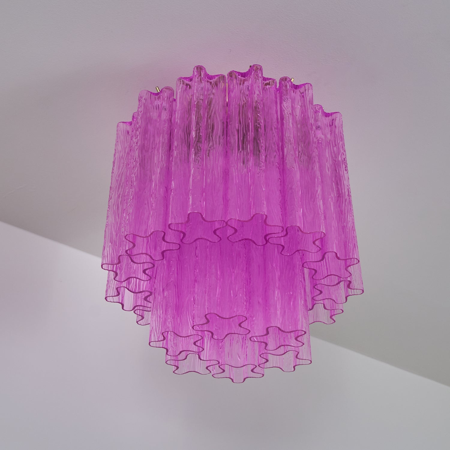 WOW Fiora Rose Red Glass Ceiling Lamp