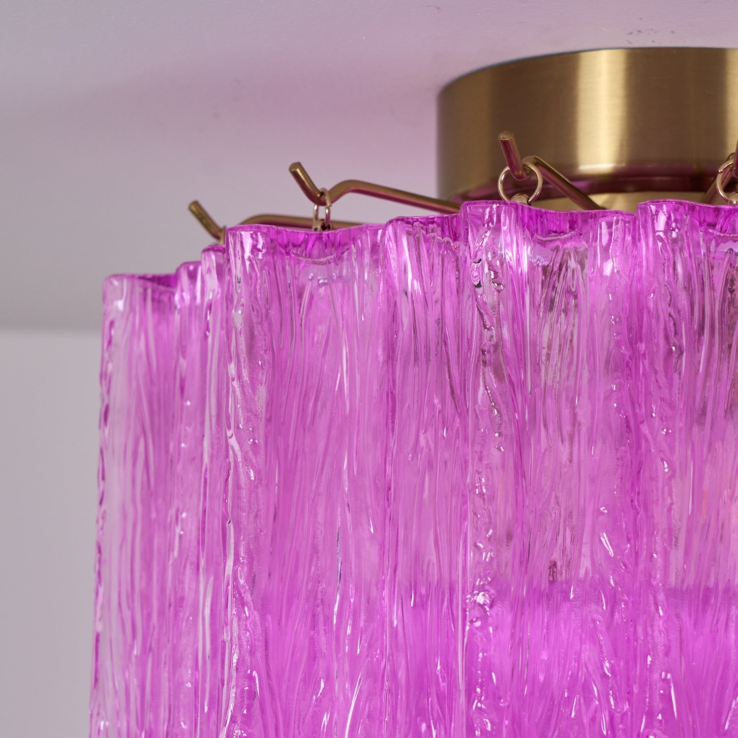 WOW Fiora Rose Red Glass Ceiling Lamp