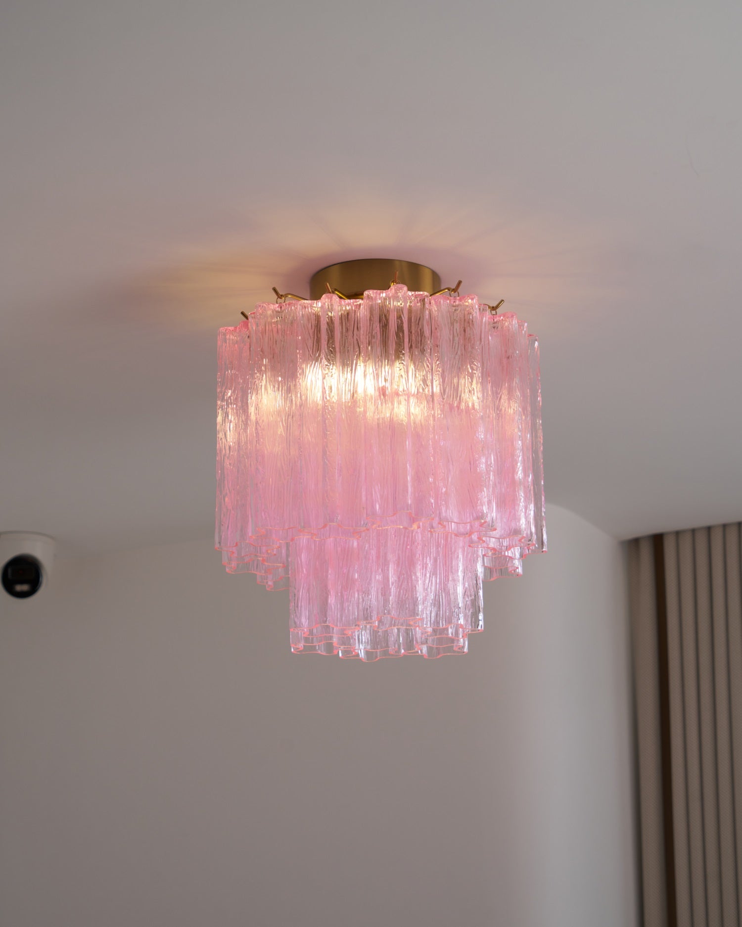 WOW Fiora Pink Murano Glass Ceiling Lamp