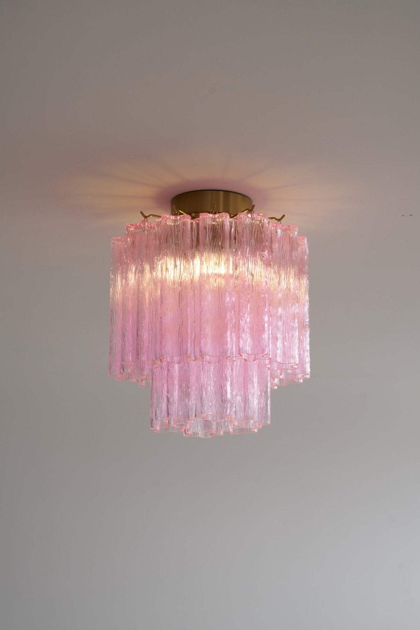 WOW Fiora Pink Murano Glass Ceiling Lamp