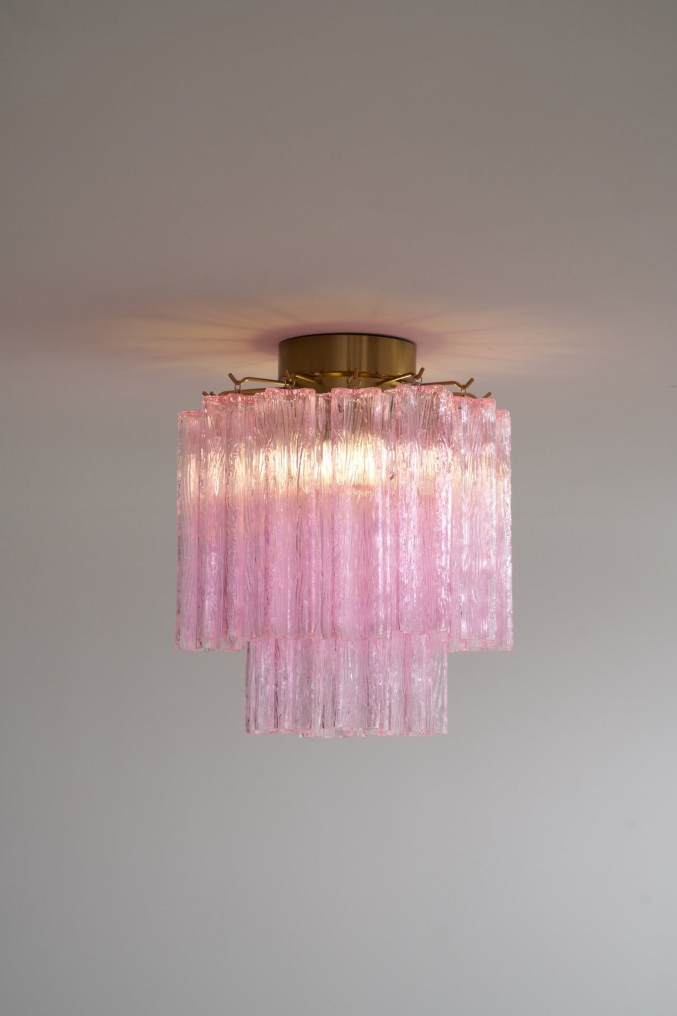 WOW Fiora Pink Murano Glass Ceiling Lamp